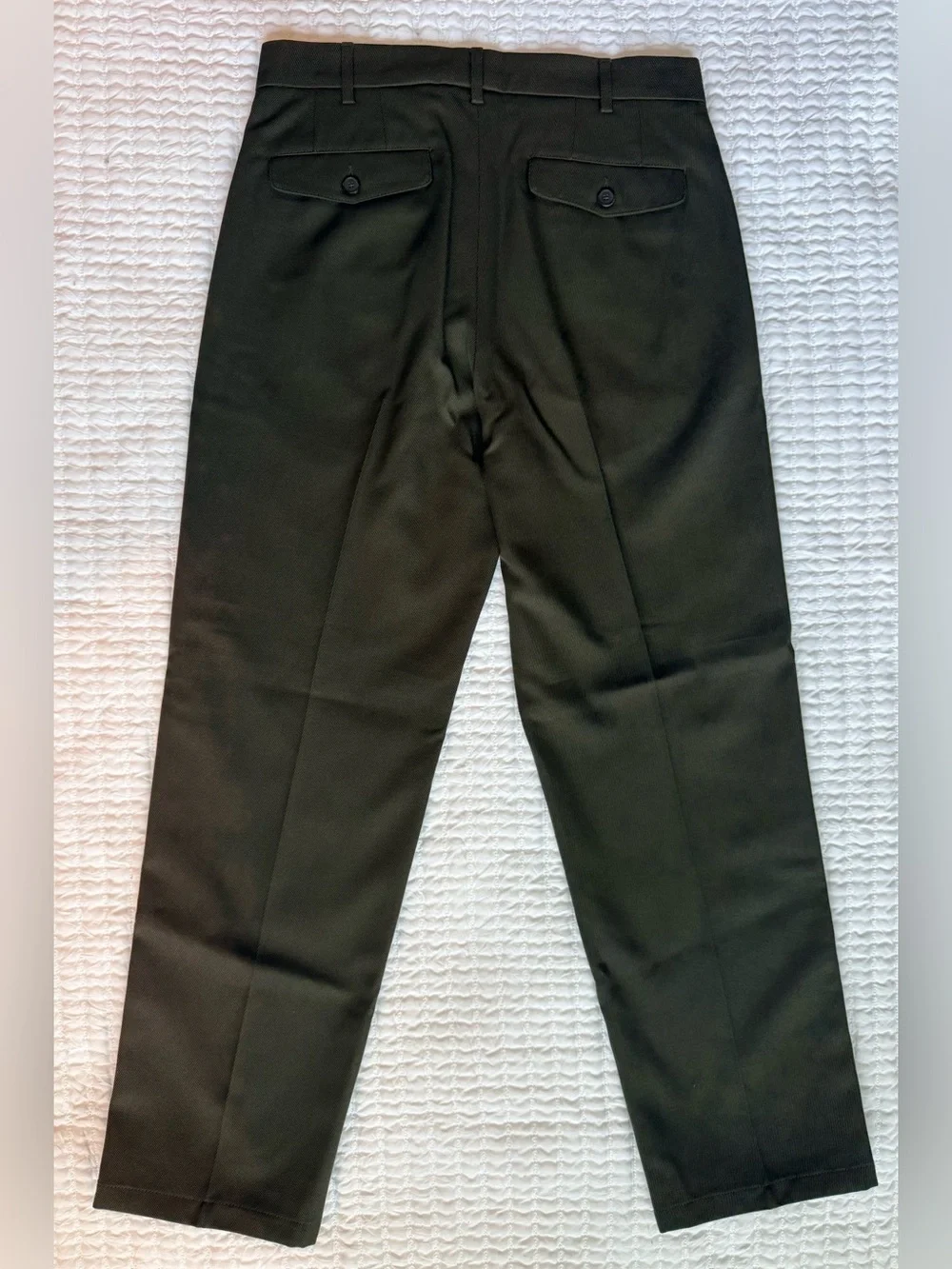 The Kooples Olive Wool Blend Tuxedo Stripe Trousers Men’s 46 US 32 NWT $465